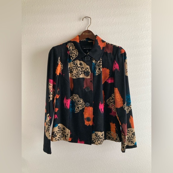 Briggs New York Jackets & Blazers - Briggs New York Multicolor Abstract Jacket Size S